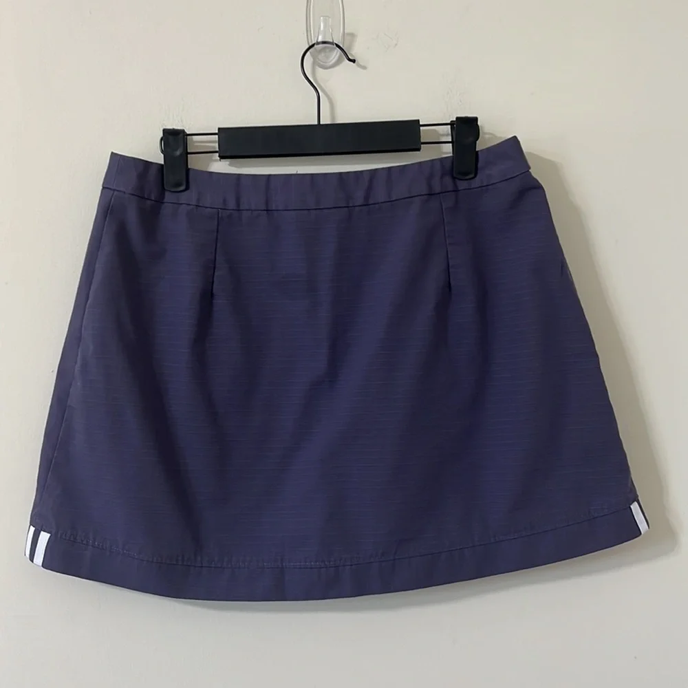 Adidas Originals Reveal Your Voice Ripstop Zip-Front Mini Skirt Purple Size M